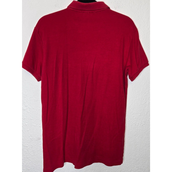 Polo Ralph Lauren Mens Polo Shirt Medium Red Custom Fit Performance Golf Preppy - Picture 4 of 9
